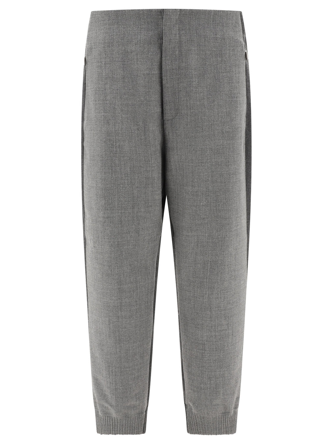 Thom Browne Wool Joggers Trousers - Grey | 77db996faa71bcd644336476b5230f58acdd0725