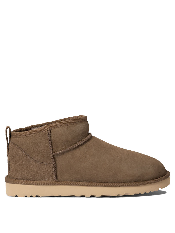 Ugg Classic Ultra Mini Ankle Boots - Brown | 3ed929cd322aea71f8cc3dd4aff970768a91daec