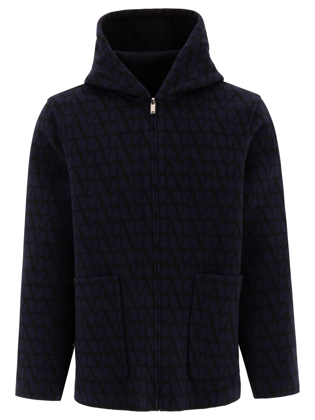 Valentino Reversible Hoodie-Style Coat Jackets and Coats - Blue | 45642c48935e6b179cf5c4f6d2fe97fbe3747429