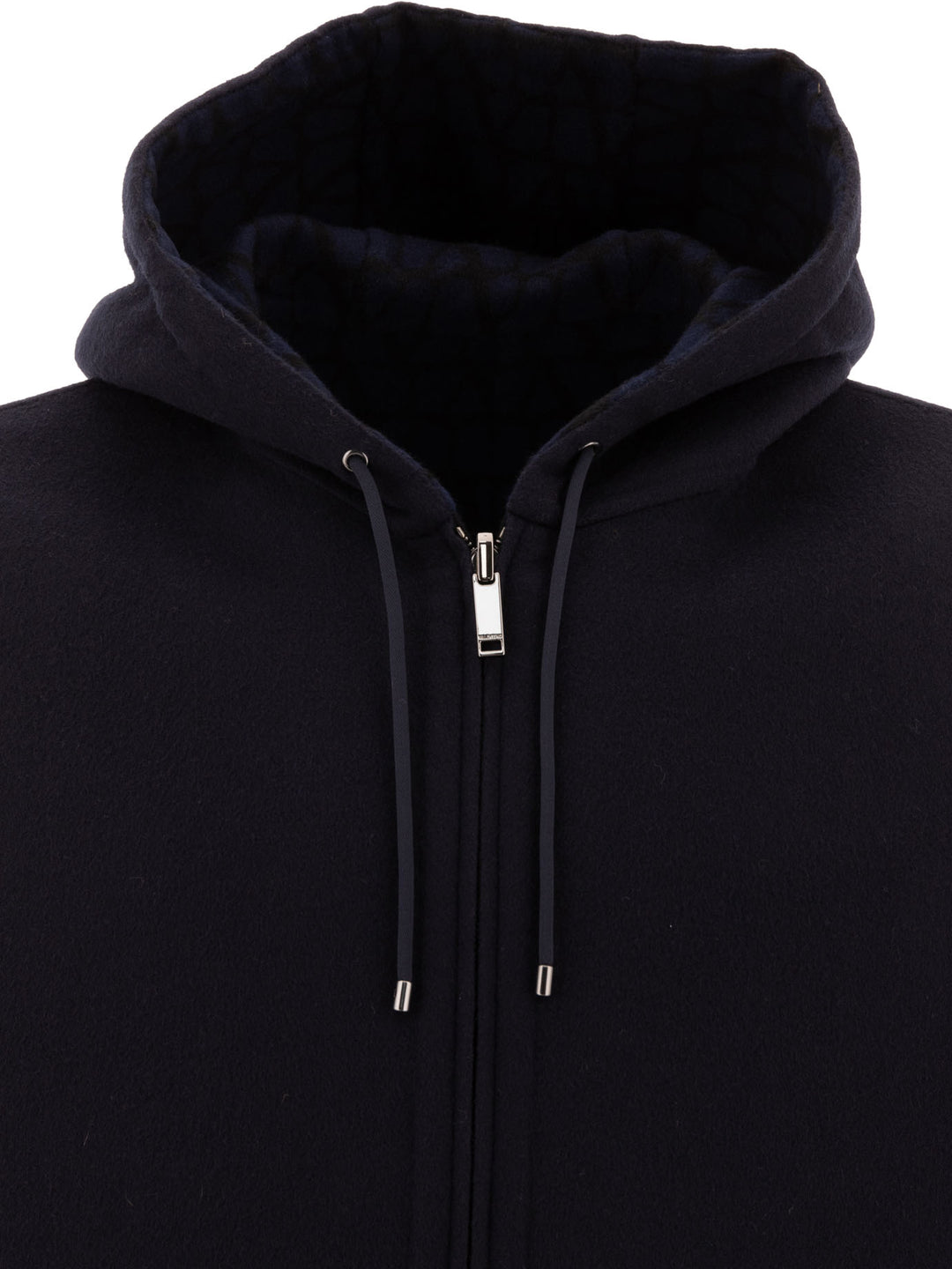 Valentino Reversible Hoodie-Style Coat Jackets and Coats - Blue | 9ab01588987ed5f085480c6381d12dd97a359817