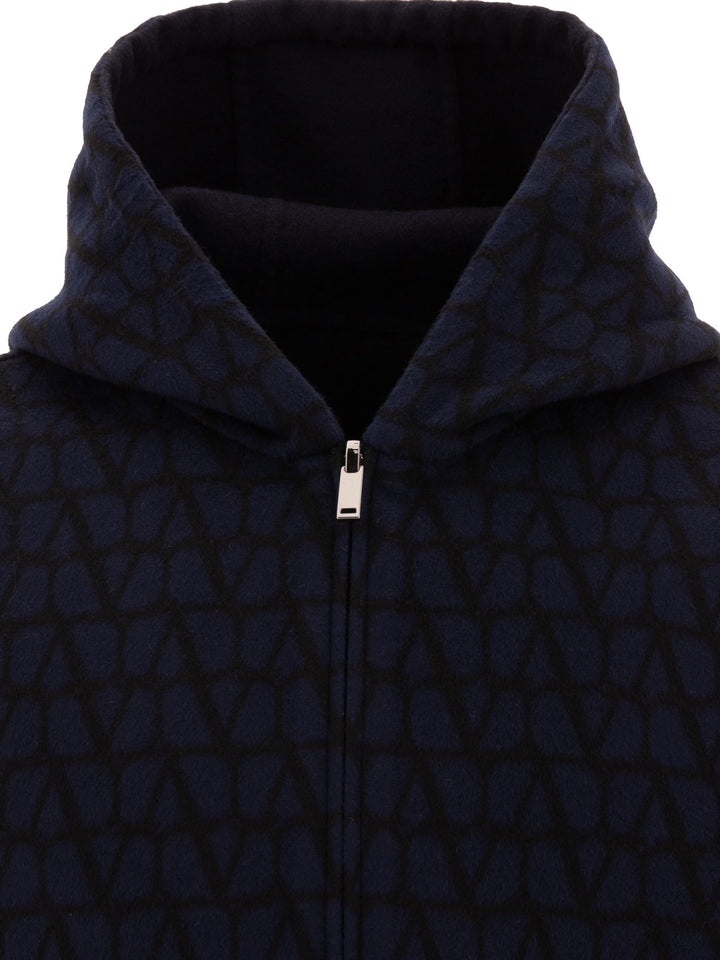 Valentino Reversible Hoodie-Style Coat Jackets and Coats - Blue | d44c4c1f070c20f7b2000f403420084e10745fba