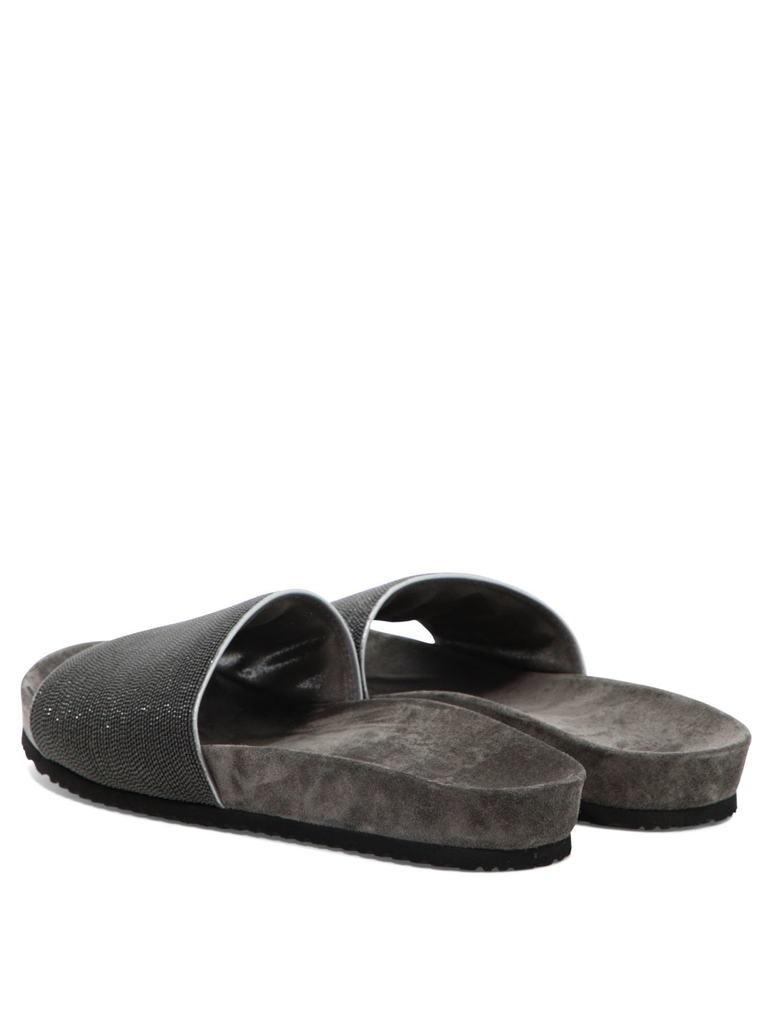 Brunello Cucinelli Precious Sandals - Grey | 2670de376fbc89909b2e7bc8ccb7d4f3298fb968
