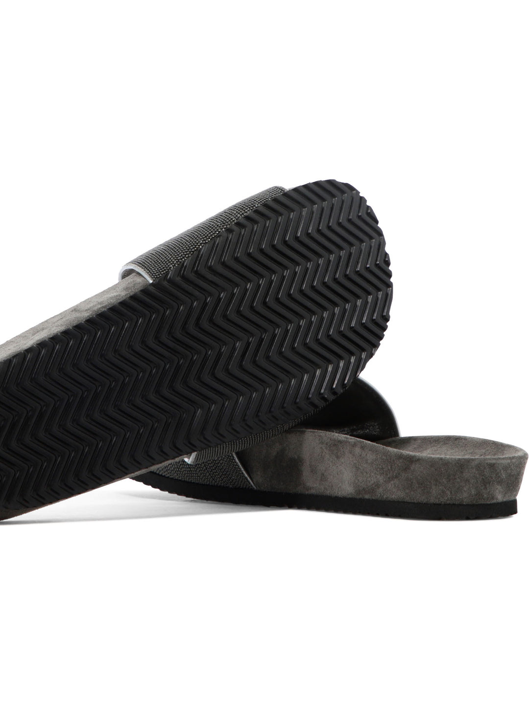 Brunello Cucinelli Precious Sandals - Grey | 88b0ae9fd9146aab8764814474d01d4a440e69ce