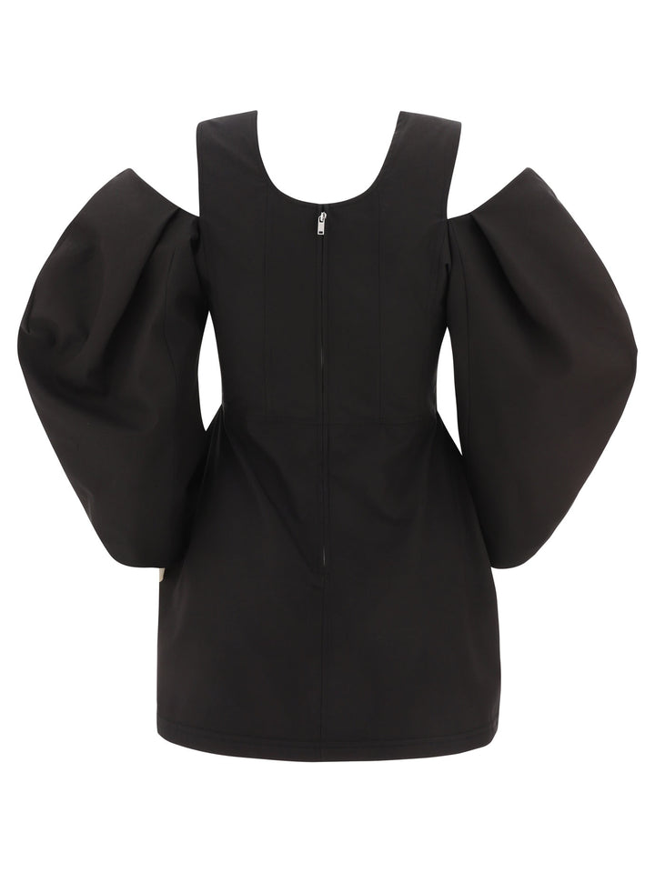 Jil Sander Cotton Cut-Out Top Tops - Black | 39ecca9a753d17b4f05108147cdc6201dc314b00