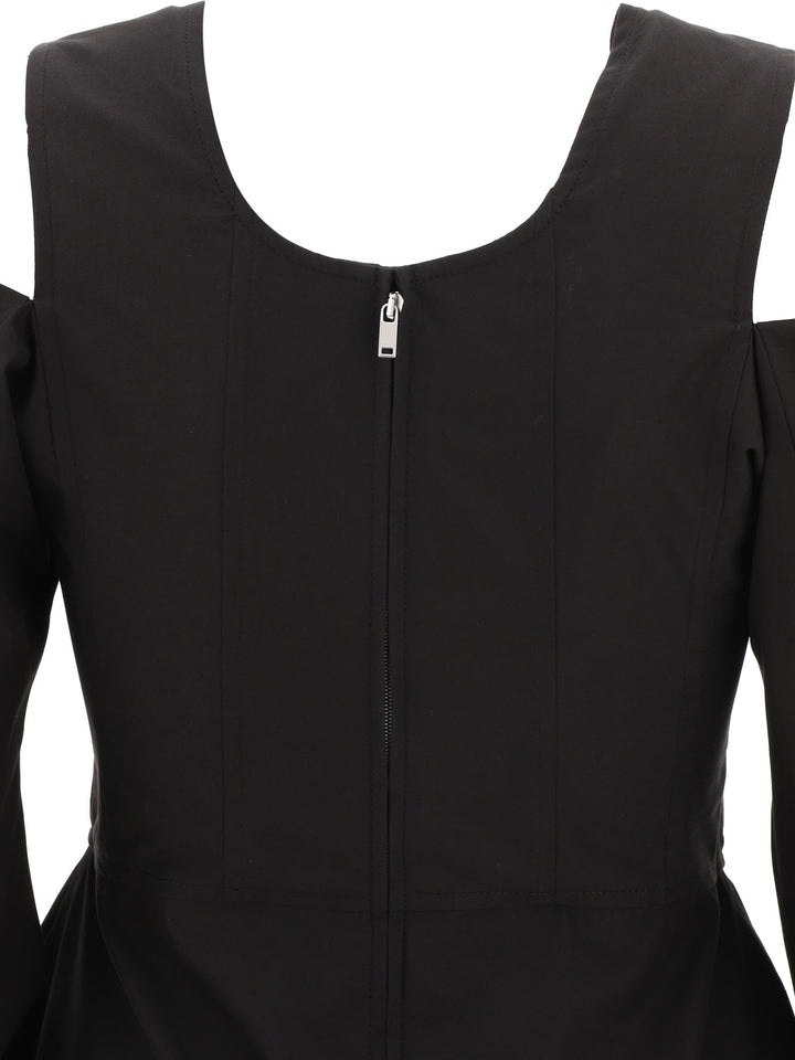 Jil Sander Cotton Cut-Out Top Tops - Black | 2552fe53430f8ae9941ab33ab7503b4bb73beee5