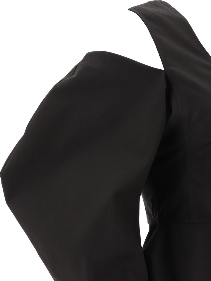 Jil Sander Cotton Cut-Out Top Tops - Black | c50b062a13cc12d0e9172599ca3f3ac3abae2654