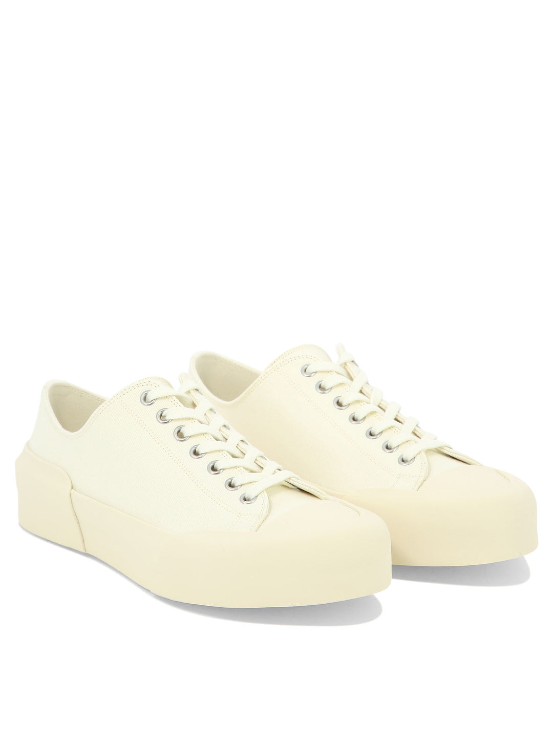 Jil Sander Canvas Sneakers Sneakers & Slip-On - White | 306aa0283ef87ccad0eecbb0c7d80a1f66c2f6ba