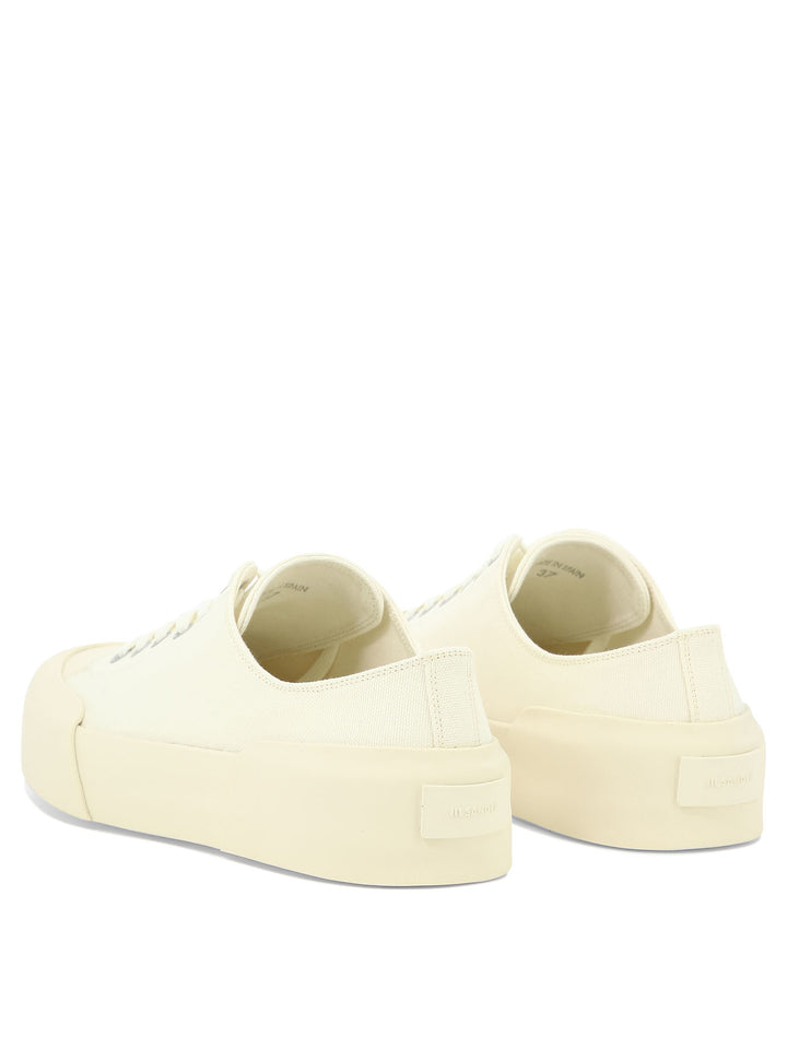 Jil Sander Canvas Sneakers Sneakers & Slip-On - White | d223778acd699be4b842dd763efe1680675cdc73