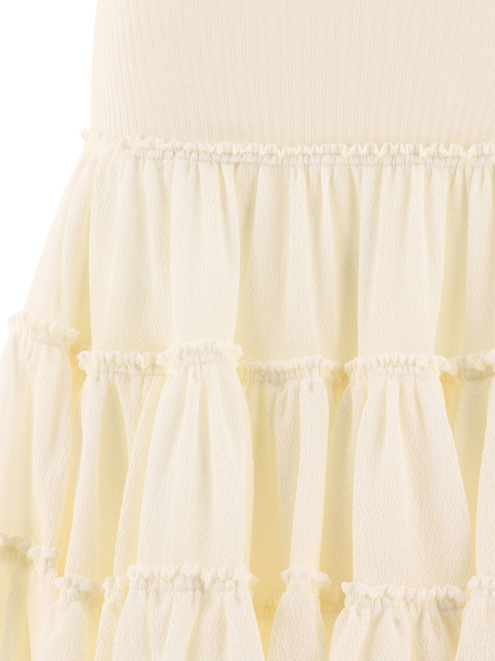 Loewe Ruffled Skirt Skirts - White | 49ddb25206fda85cc59f498aea10e606a49f7f52