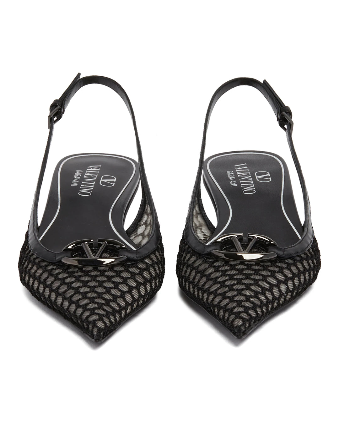 Valentino Garavani Pointed Slingback Ballet Flats 20 Mm Heeled shoes - Black | 5176f2b9cc3b6edfadf1c25f2d322d4a3cb55ac0