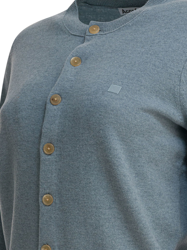 Acne Studios Wool Cardigan Knitwear - Light blue | 5265a9495b95666ce3735d00293b534db488d8ed
