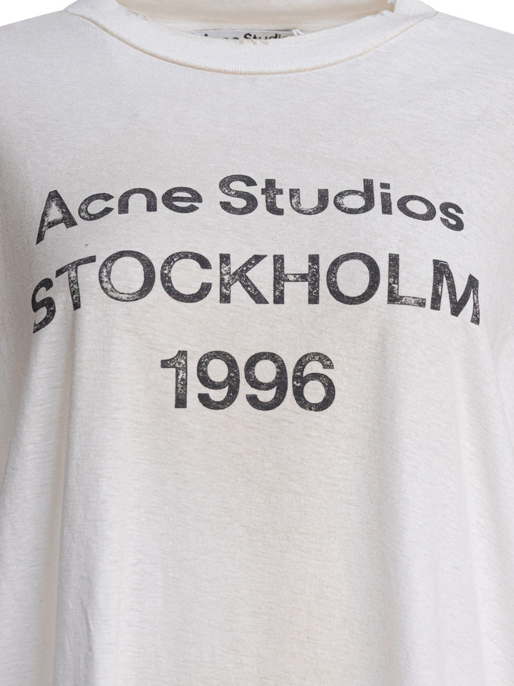 Acne Studios  T-shirts - White | d11b72ba52a618421a7d0b99c47c4b019a45d495