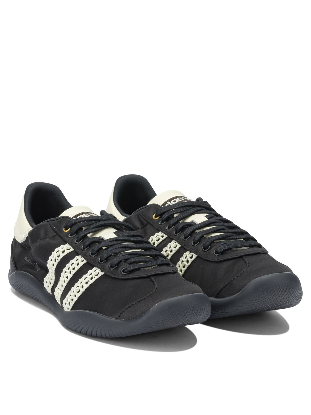 Adidas Originals Wales Bonner Karintha Lo Satin Sneakers & Slip-On - Black | 2b3a03a537046e73b9e93a0fe4fd8144ea3a0437