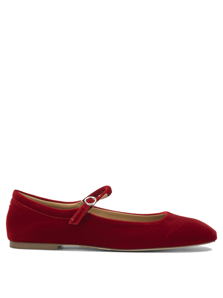 Aeyde Uma Ballerinas - Red | 243254508555d068a1d4c8f666f32f0ed3be94b8