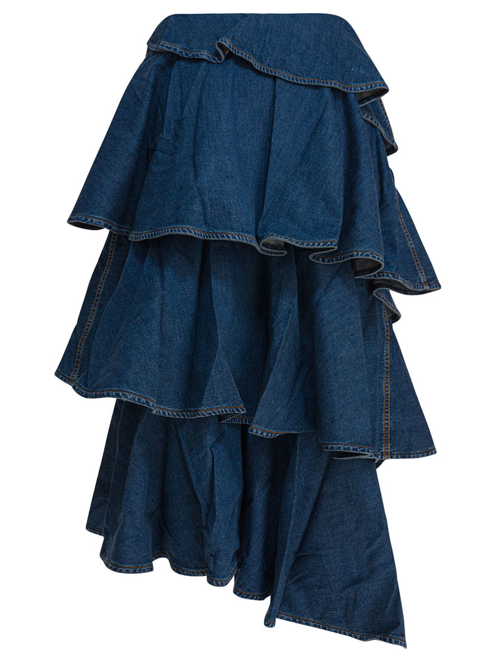 AlaïA Spiral Skirt Skirts - Blue | 8e59eed12faa29380c923e3d34cca931a45a28af