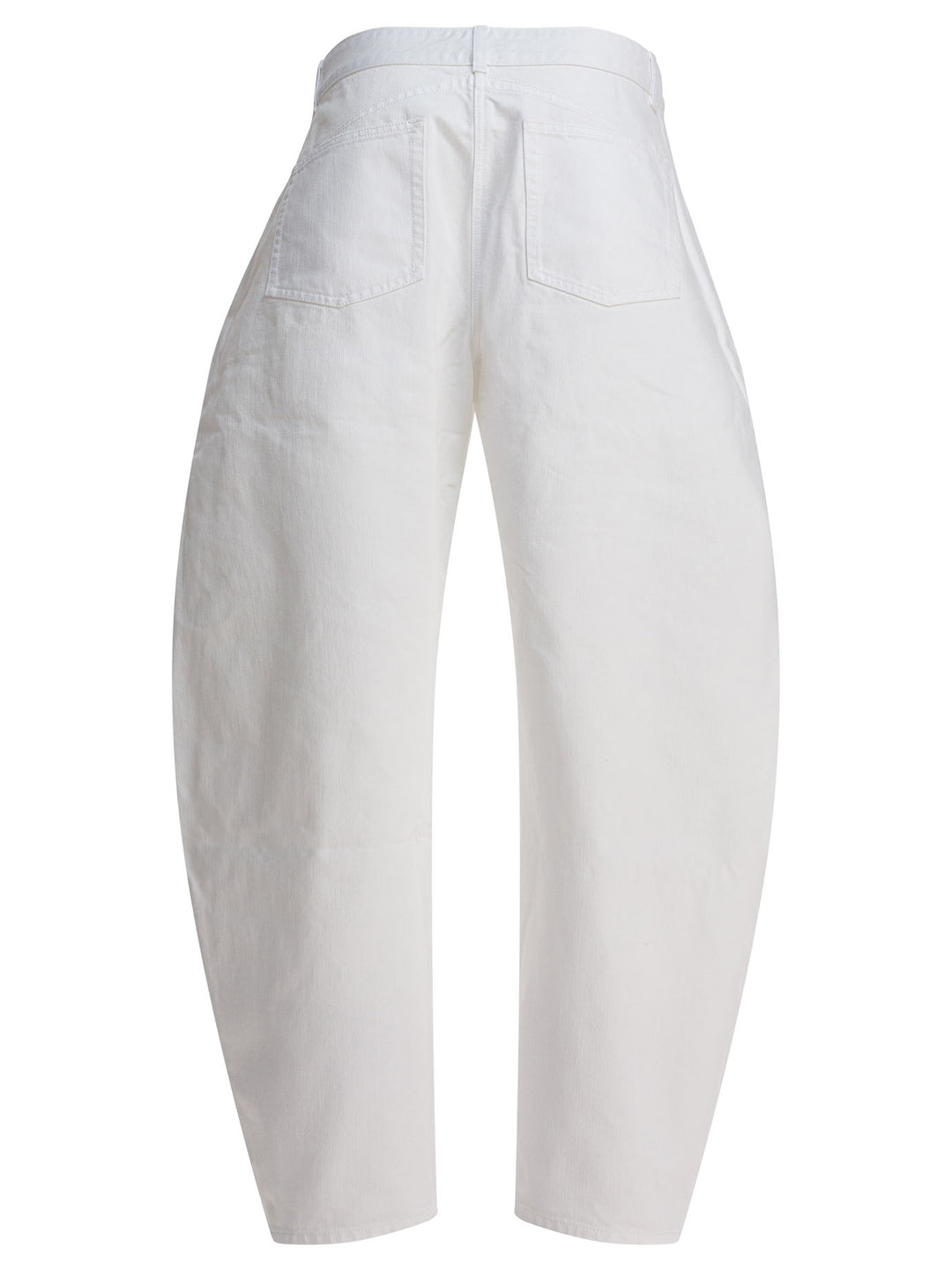 AlaïA Low Waist Rounded Jeans - White | 478d8d31a8b897d582d2046edfb74344a8390b3e