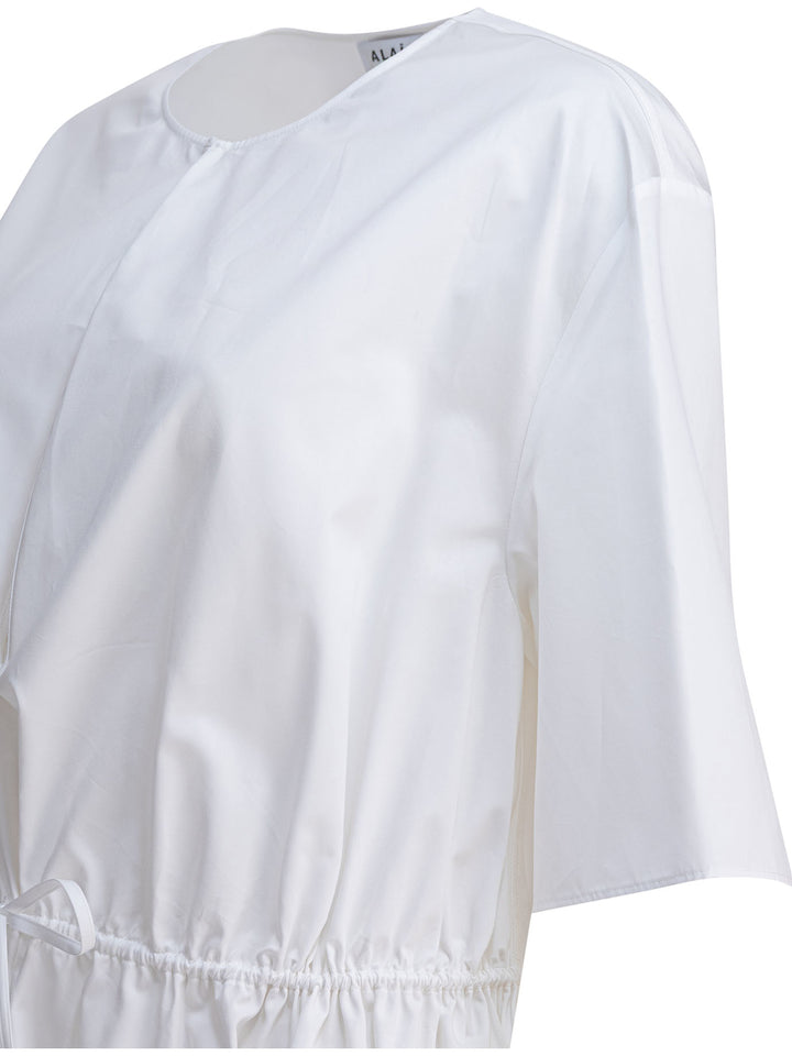 AlaïA Cotton Poplin Dress Dresses - White | dcb64ffc907a617e006b3fac823056f87c92742d