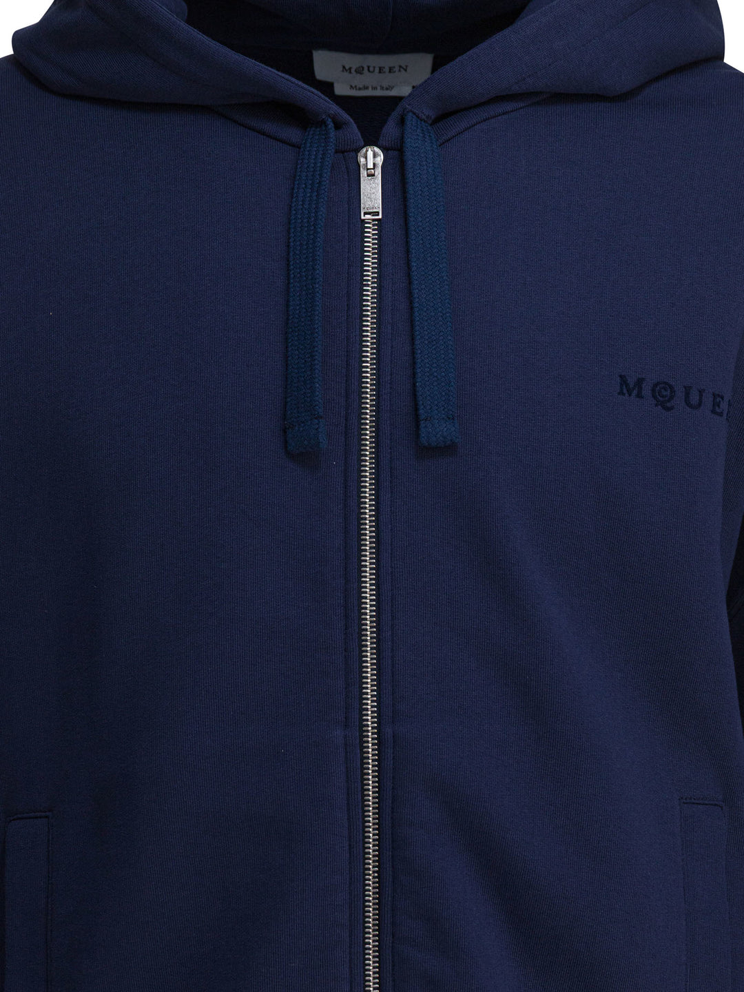 Alexander Mcqueen Hooded Sweatshirt Sweatshirts - Blue | 55f70af1a90fed4adb1aaa772bbfb458053cf68e