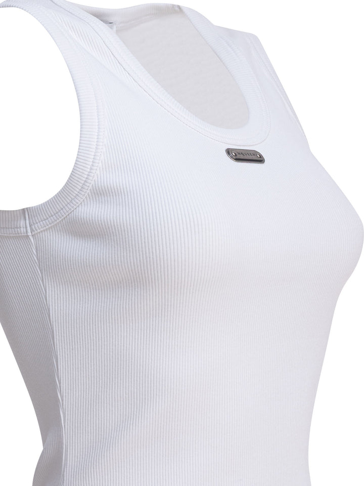 Alexander Mcqueen Cut & Sew Top Tops - White | ce4b46640bf0bd57e1dad9b567324874f80f3196