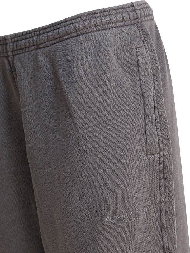 Alexander Wang Cotton Sport Pants Trousers - Grey | 1e1ff75e5909c106d2b5defff2a00409d772eafc