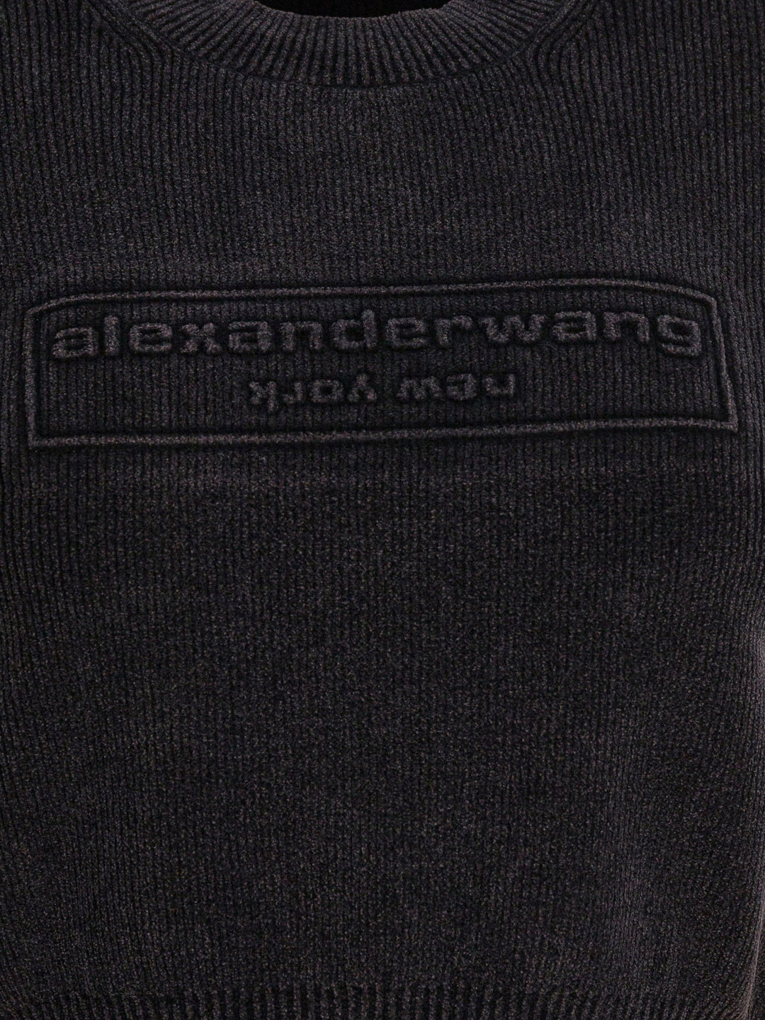 Alexander Wang Cropped T-Shirt With Logo T-shirts - Black | 8760ae9ad7369083d24998c5bd57f55ddd580f0f