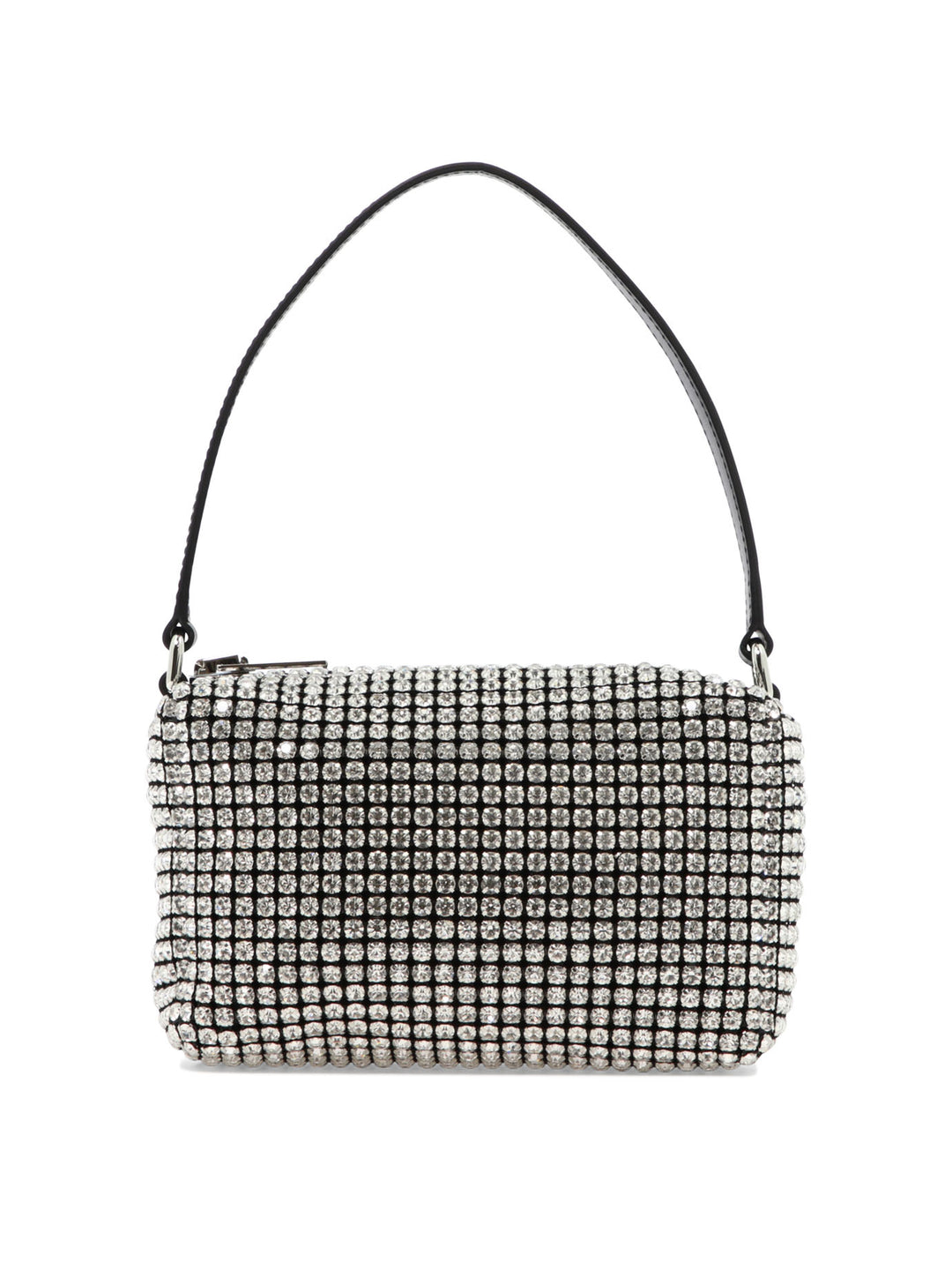 Alexander Wang Heiress Medium Pouch Shoulder Bags - Silver | 0c475957ea64e091f20882bbea0af11cf3c245ac