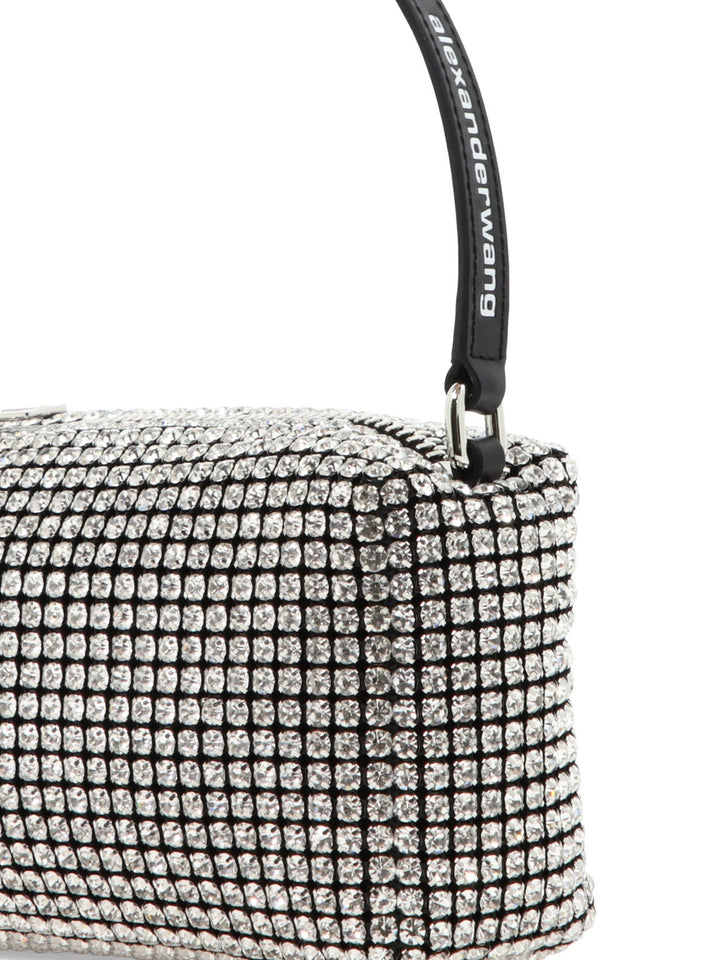 Alexander Wang Heiress Medium Pouch Shoulder Bags - Silver | 26db65eaeded8d15ea4764624dc98a2e12dca6f4
