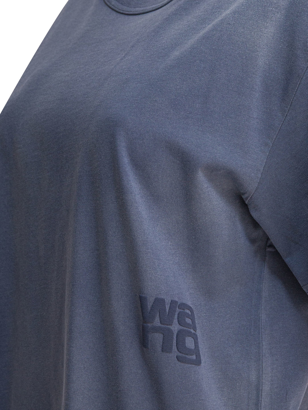 Alexander Wang Essential Jsy Ss Tee W/ Puff Logo & Bound Neck T-shirts - Blue | f0caa6049f80ffa286eef1d239f91e86573b0218