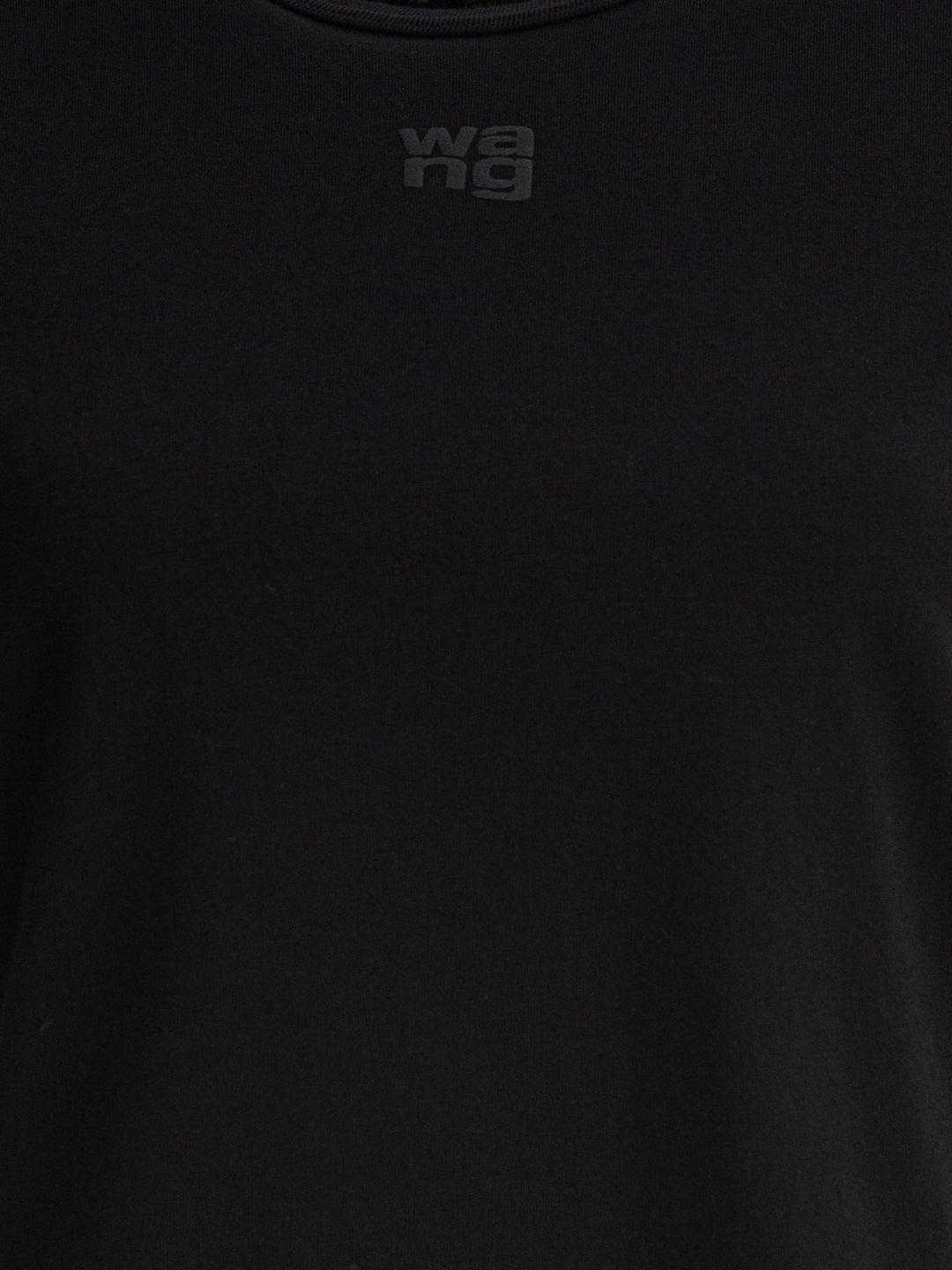 Alexander Wang Essential Jsy Shrunken Tee W/Puff Logo T-shirts - Black | 948d2a0993a7cd7406976935edd5dd46317e2f33