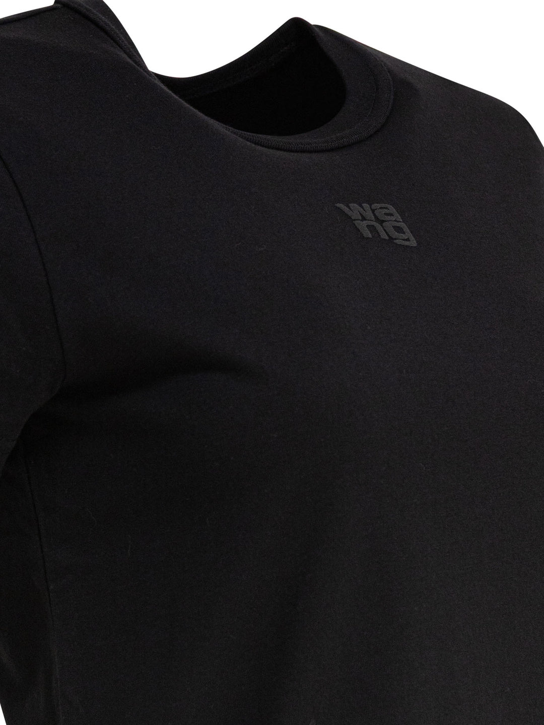 Alexander Wang Essential Jsy Shrunken Tee W/Puff Logo T-shirts - Black | 9d84949f71164f7c90944ad0a5bfd12a2d15c290