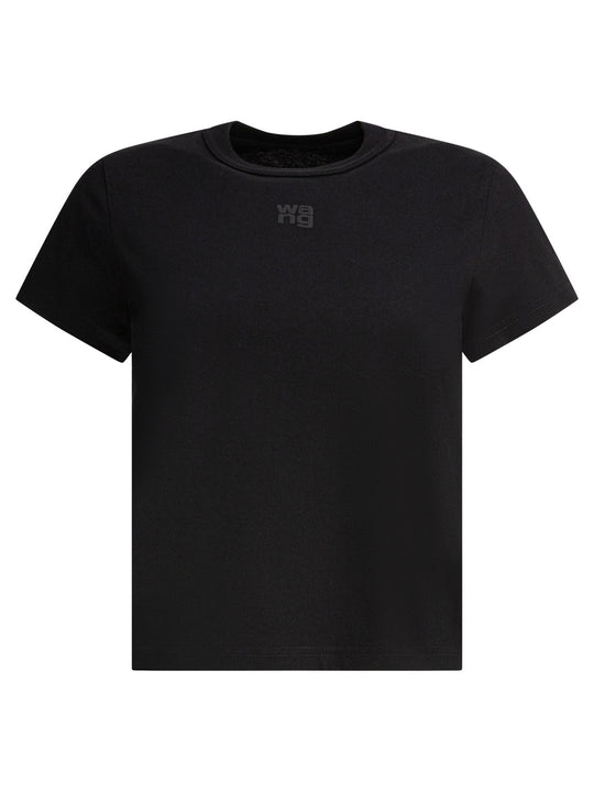 Essential Jsy Shrunken Tee W/Puff Logo T-Shirts Black