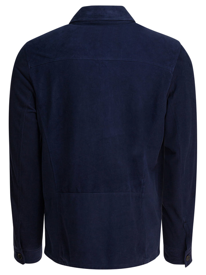 Altum Suede Overshirt Jacket Jackets and Coats - Blue | f8cacd40d6e86b686754041523d6620a3426a47a