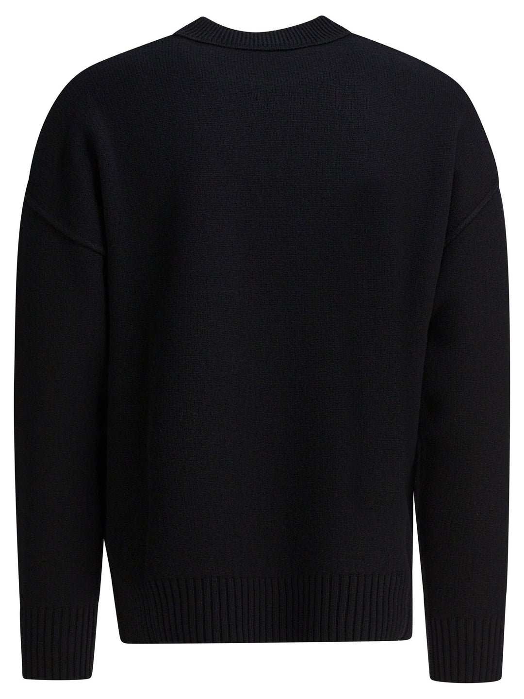 Ami Paris Ami De Coeur Knitwear - Black | 8f38268478a561bfd90b7e40076b522b315e8702