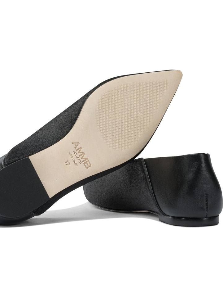 Ammb Milano Cavallino Ballerinas - Black | d9e53e86d277b3a86b0a6dfaf7a83a36bb680e79