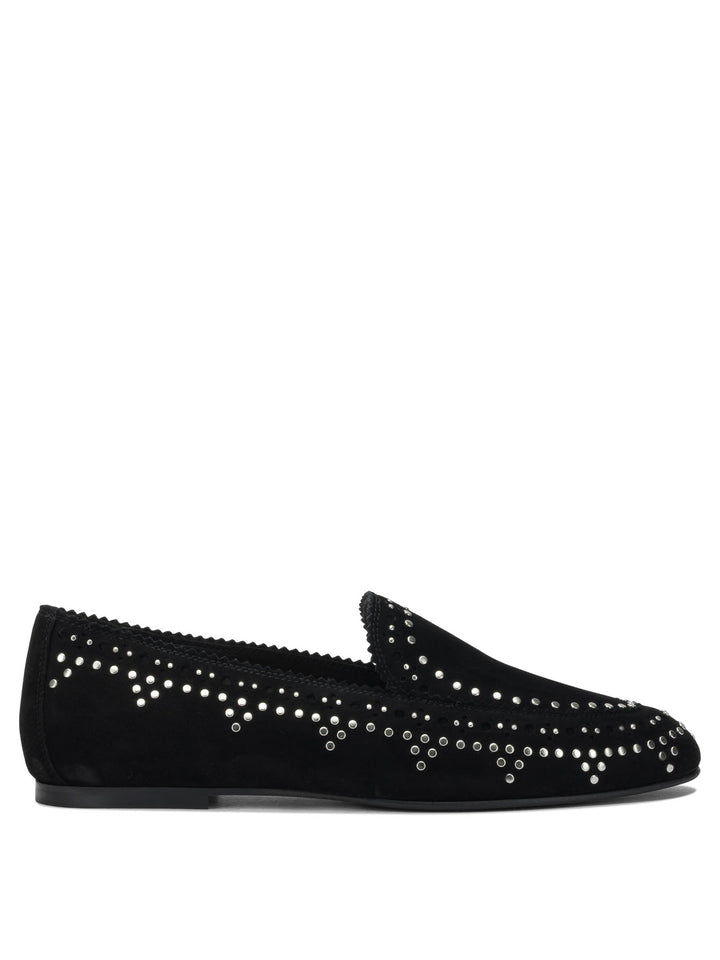 Aquazzura Skye Loafers & Slippers - Black | 701cbe00db23a4e08f22bd7eb61b226f705c5c29