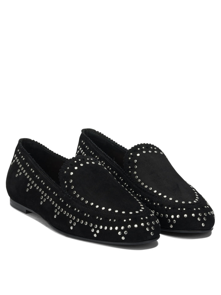 Aquazzura Skye Loafers & Slippers - Black | e4f5b6215bfae7f103b1fb826af4b9ef9f451ce2
