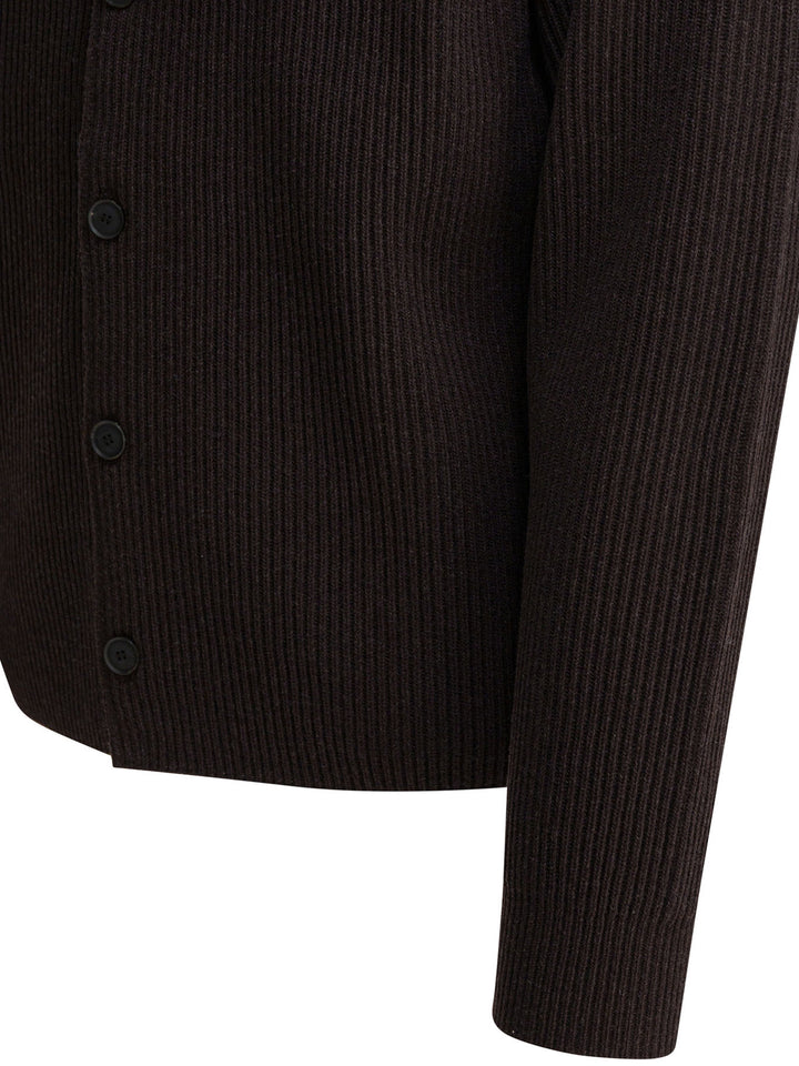Auralee Super Fine Wool Cardigan Knitwear - Brown | 64bc470fc11b216f83799f3ae0cf58b8b08df262