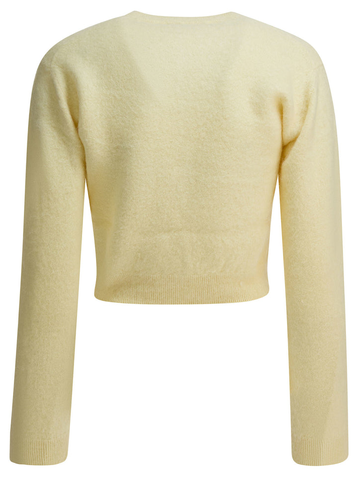 Auralee Alpaca Cardigan Knitwear - Yellow | 53752809488e7fecb72f81aa0fd2ea3c140154bf