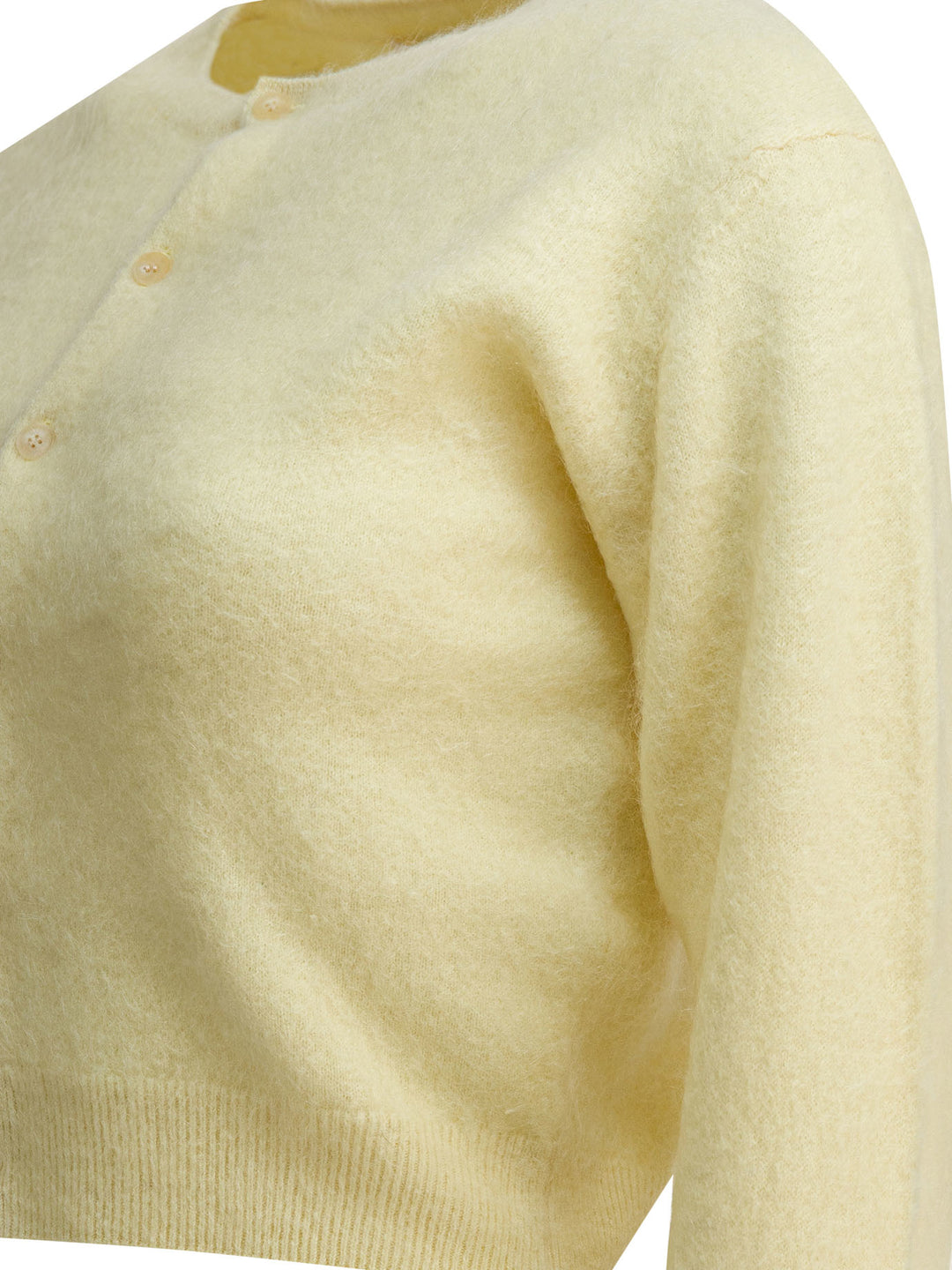 Auralee Alpaca Cardigan Knitwear - Yellow | e3240e6f5e3bba1eb9e84e78e2a321fa4370aaf4