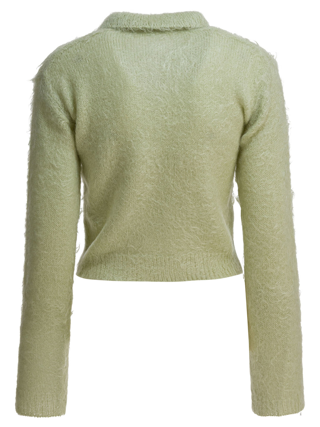Auralee Mohair And Wool Polo Sweater Knitwear - Green | 837e8f22414814fc7ce83bc7b66d718fb92730c3