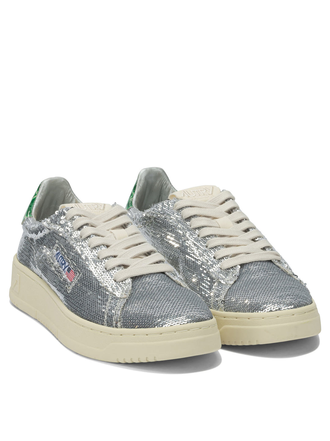 Autry Dallas Low Sparkling Sneakers & Slip-On - Silver | 8ebf6012362189c24e24aba049ebc221b6a24f3d