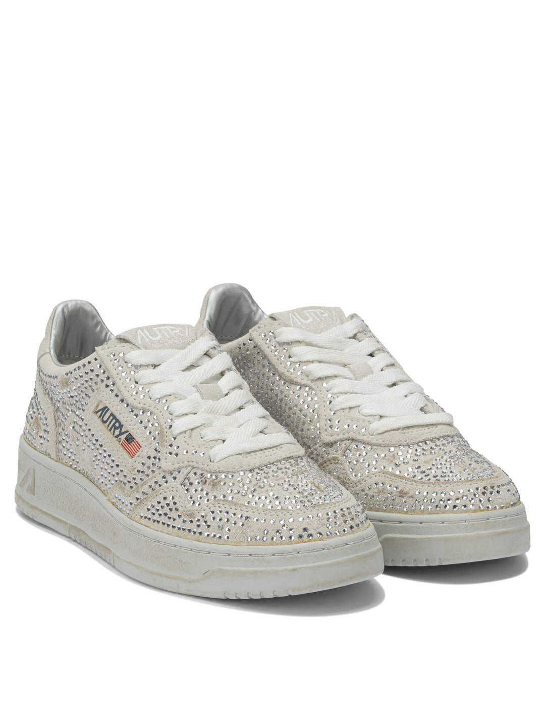 Autry Medalist Low Crystal Sneakers & Slip-On - White | 2f27ea1b2b2c910f873b9437eb806665362f94f4