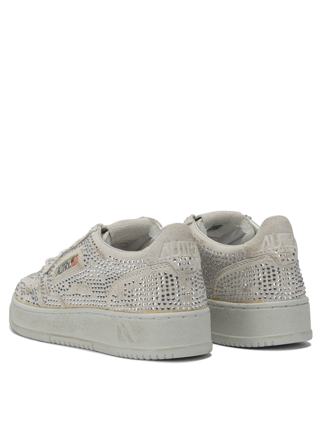 Autry Medalist Low Crystal Sneakers & Slip-On - White | 828de2551e473508c9ded5b4c9b2287da9ce587e