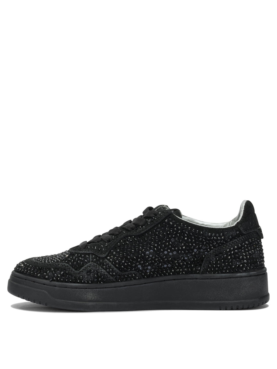 Autry Medalist Low Crystal Sneakers & Slip-On - Black | 7e14760325ebd03a259dcdcb3289ef6a404c978e