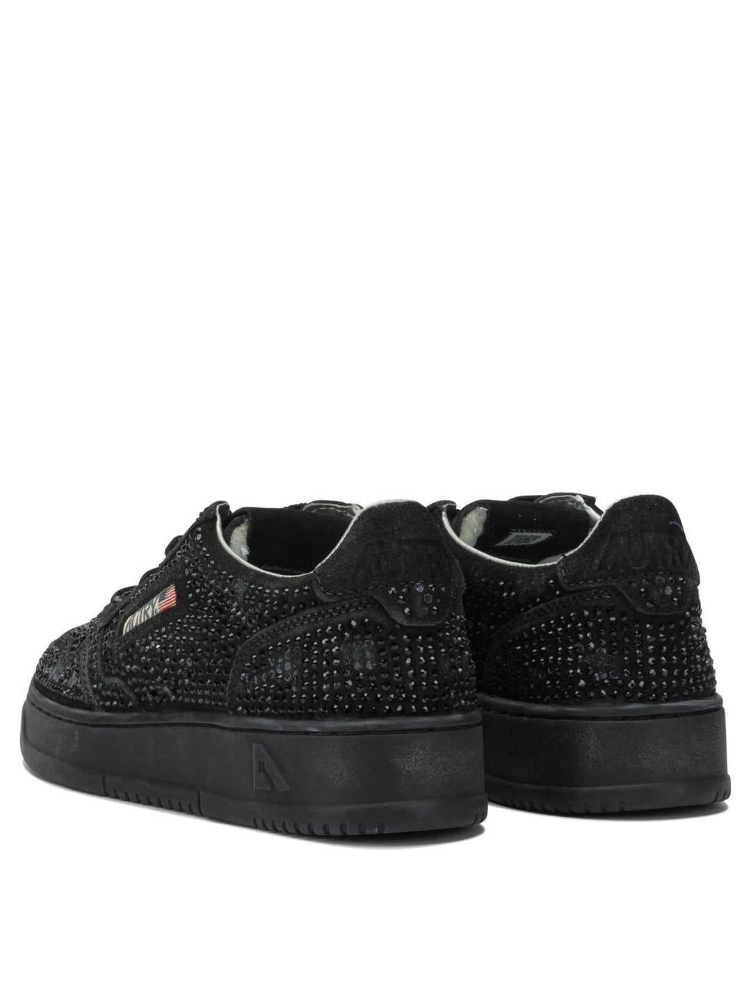 Autry Medalist Low Crystal Sneakers & Slip-On - Black | cacd9dd2dbf38ab6b1acef4d2f38a9f327678449