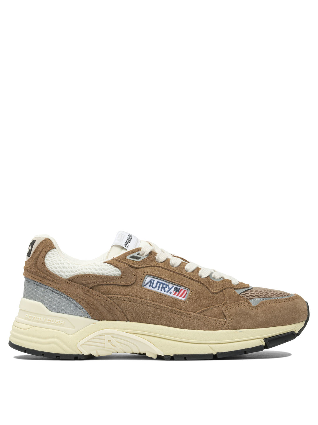 Autry Hyperway Low Man Suede/Mesh Cigar/Silv Sneakers & Slip-On - Brown | 456d204227f9afc09b351f83d69944fe43ae297d