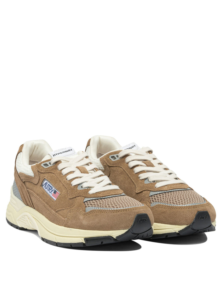 Autry Hyperway Low Man Suede/Mesh Cigar/Silv Sneakers & Slip-On - Brown | ee9d124bf3387a42d25f73cf71db61d95acc6d33