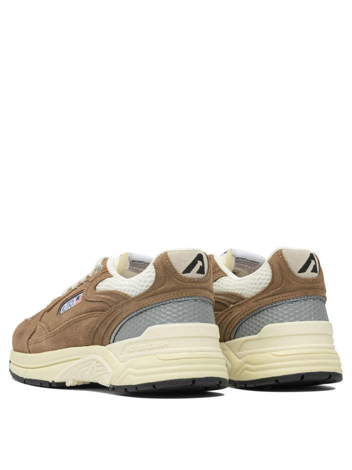 Autry Hyperway Low Man Suede/Mesh Cigar/Silv Sneakers & Slip-On - Brown | bf36b3f585735cc4cdc67f6ffd6bc285f6774e44