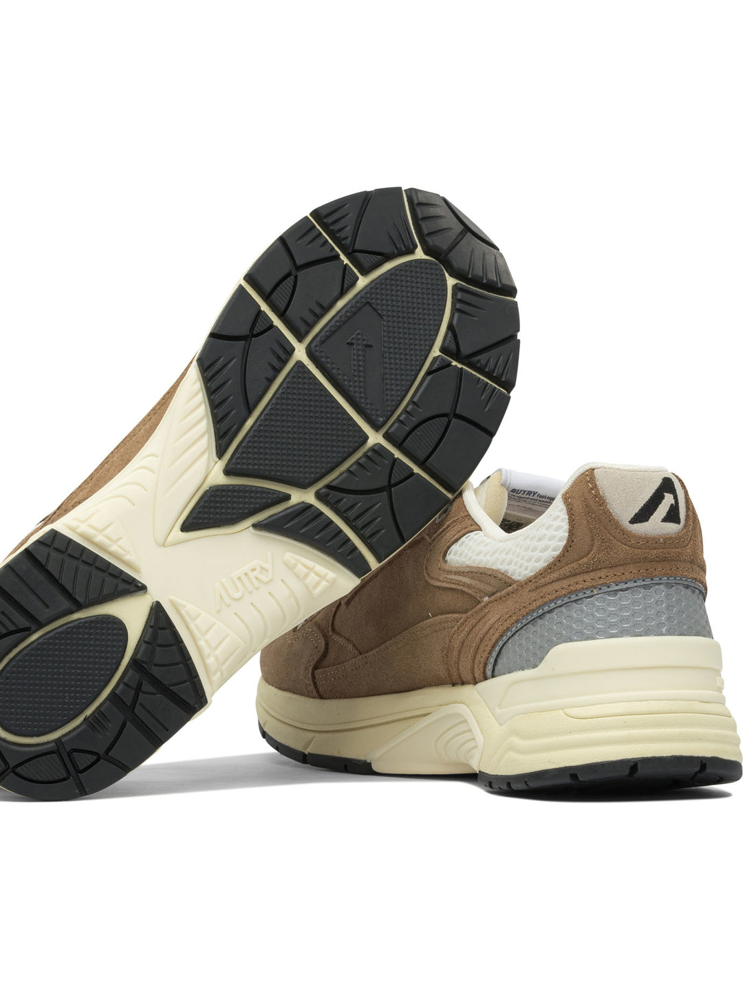 Autry Hyperway Low Man Suede/Mesh Cigar/Silv Sneakers & Slip-On - Brown | abd3f0978fa8ccabe7b168d6e68a87ce607db333