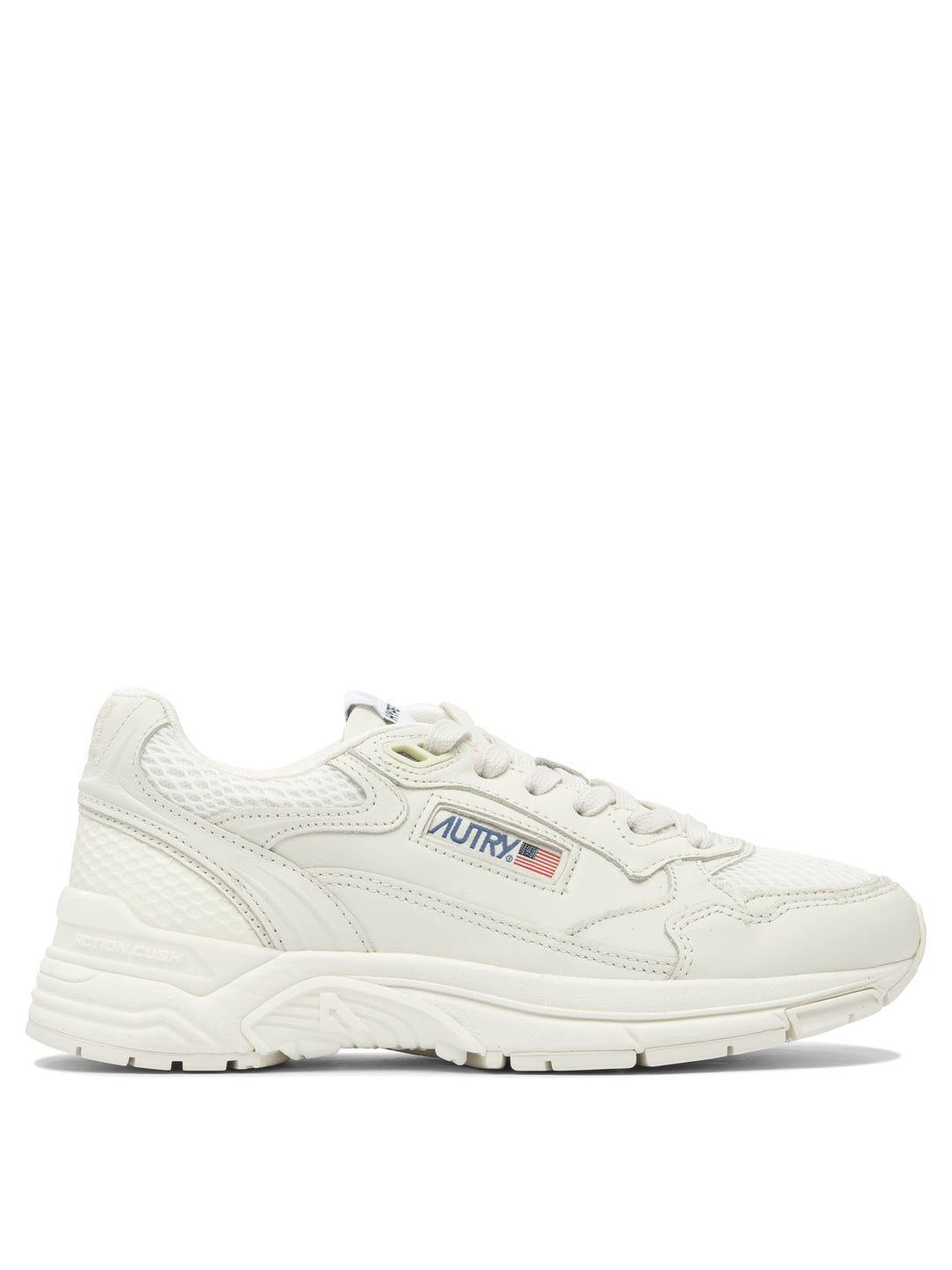 Autry Hyperway Low Wom Goat/Mesh Wiwht/Wiwht Sneakers & Slip-On - White | 93f119beeefb13327bdbb1ecdac3c12bda7e3659
